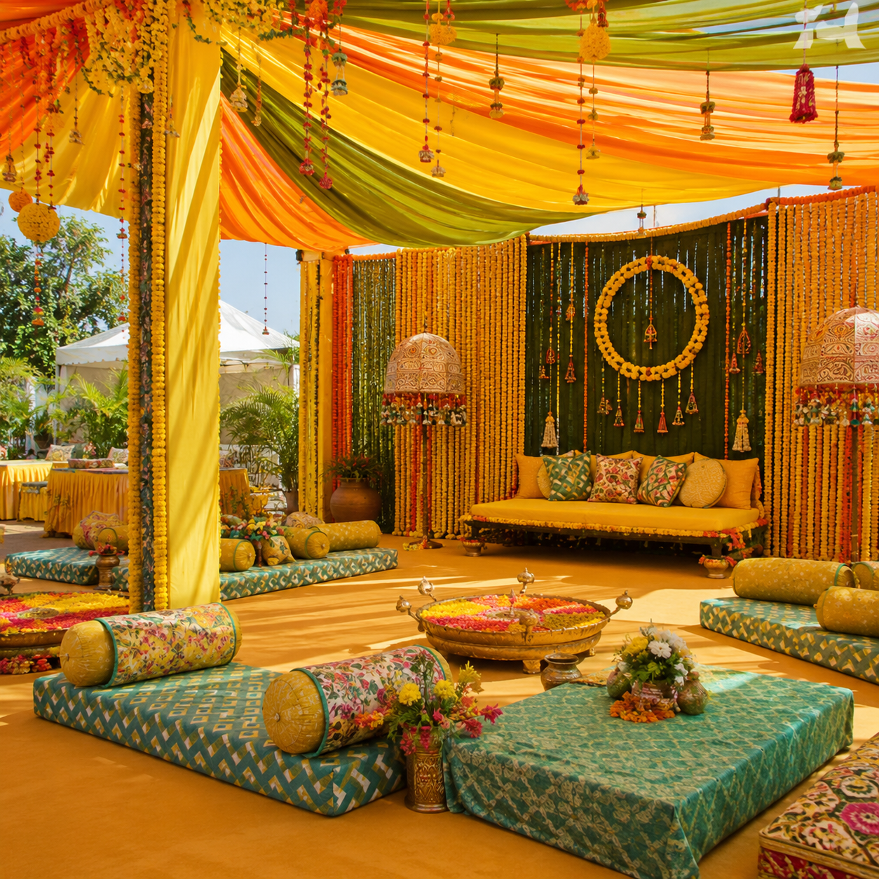 Mehndi Theme Decoration Noida